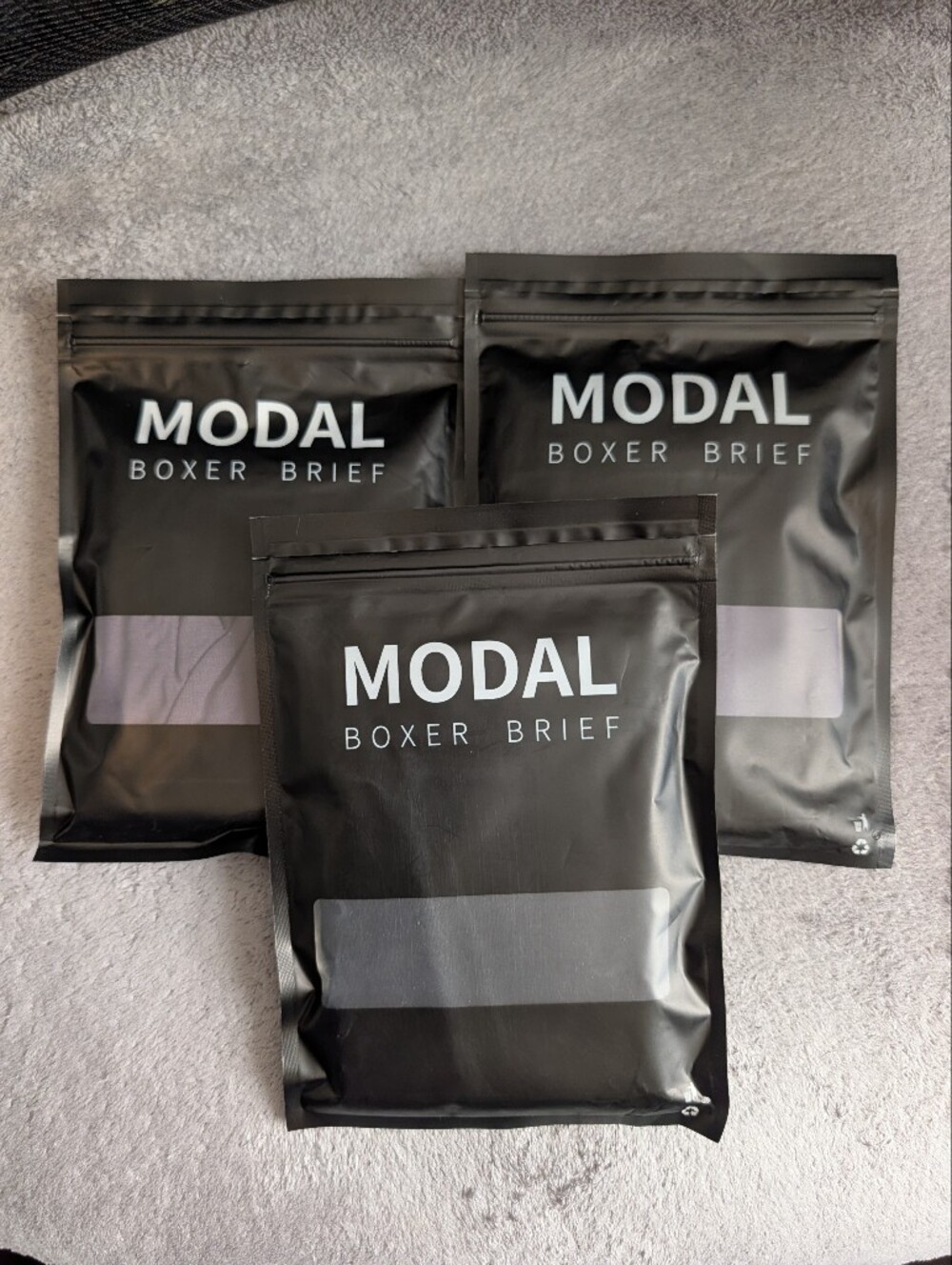 Moda Boxer Briefs — Gray Boxer Briefs (3-Pack)